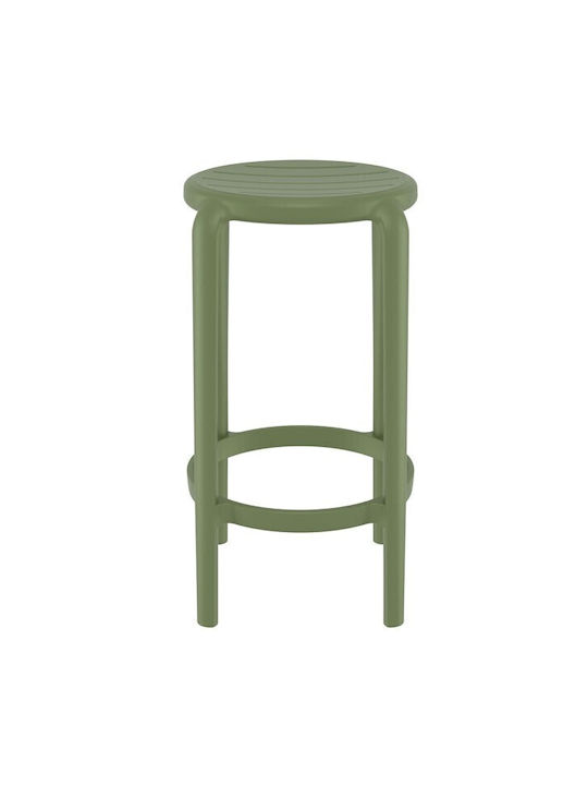 Stool for Bar Outdoor Olive Green 36x36x65cm