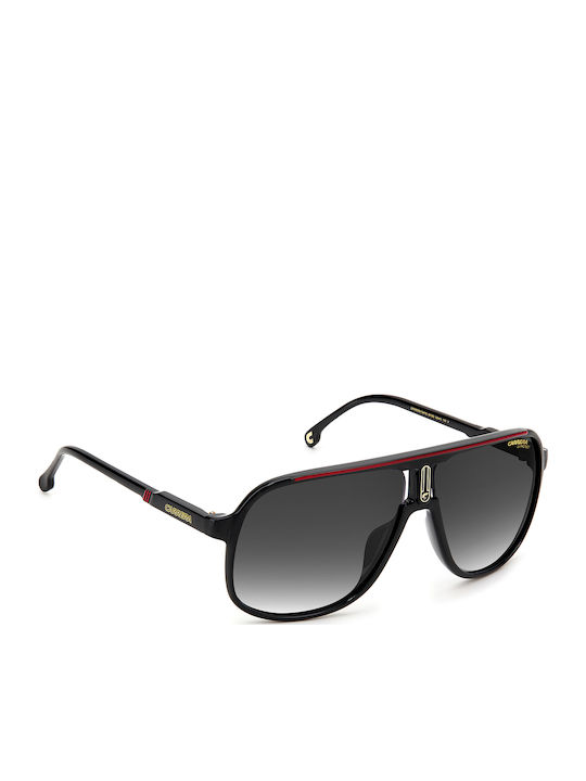 Carrera Men's Sunglasses with Black Horn-Rimmed Frame and Grey Gradient Lens 1047/S OIT9O