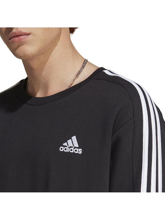 Essentials French Terry 3-Stripes Sweatshirt Black