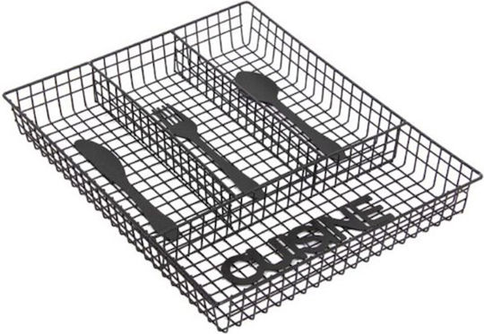 Homestyle Cuisine Schubladenteiler Metallisch in Schwarz Farbe 26x32x5cm Homestyle Cuisine Schubladenteiler Metallisch in Schwarz Farbe 26x32x5cm
