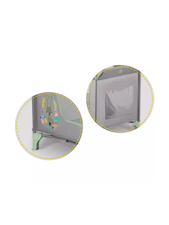 Ricokids RK-240 Παρκοκρέβατο με Στρώμα Γκρι-Μέντα 125x65cm