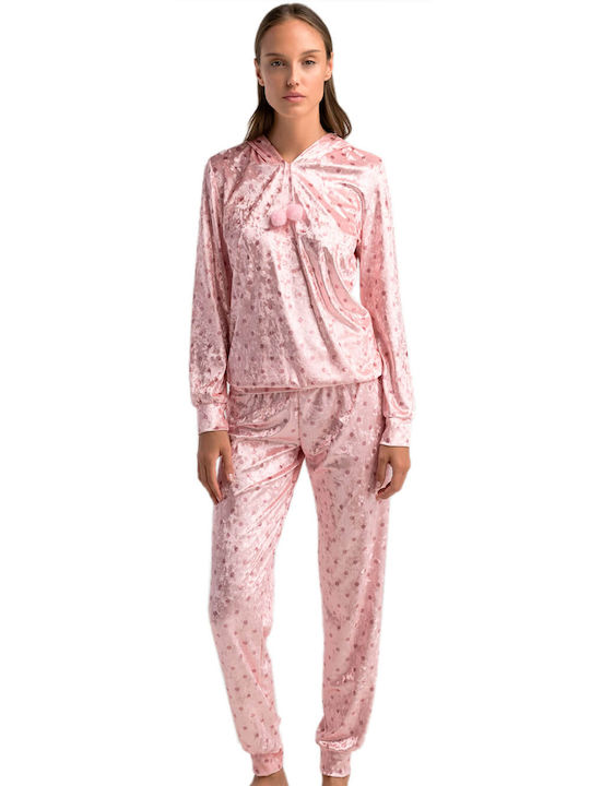 Odyssey Set Winter Women's Pajamas Pink