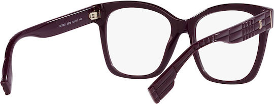 Burberry Sylvie Plastic Eyeglass Frame Butterfly Black BE2363 3979