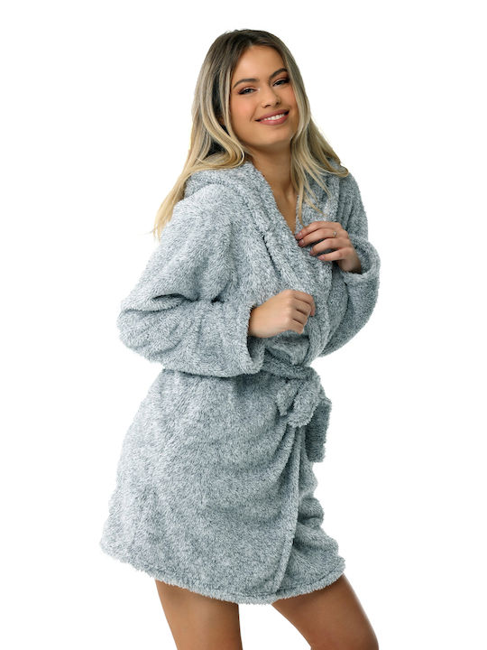 Bonatti Χειμερινή Γυναικεία Fleece Ρόμπα Γκρι Amery