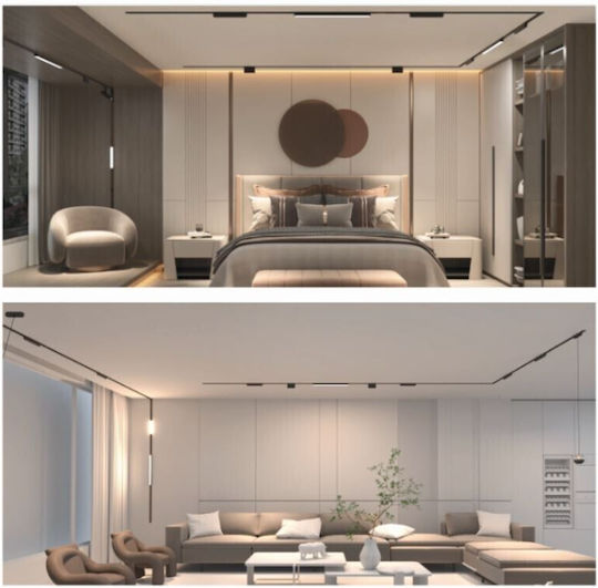 Home Lighting MFS30-05-01 Единично Спот в Черен Цвят