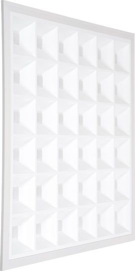 GloboStar Zeus Τετράγωνο Χωνευτό LED Panel 48W με Θερμό Λευκό Φως 2700K 60x60εκ.