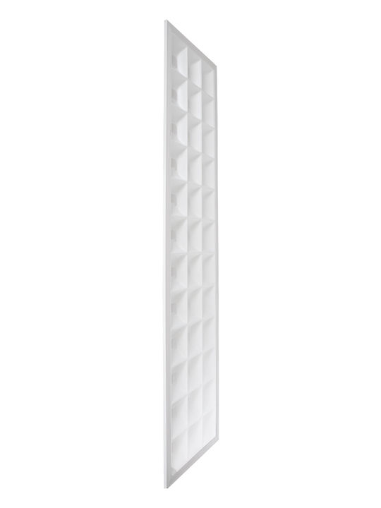 GloboStar Zeus Parallelogramm Vertieft LED Panel 48W mit Warmes Weiß Licht 2700K