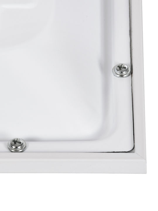 GloboStar Zeus Square Recessed LED Panel 48W with Warm White Light 2700K 60x60cm