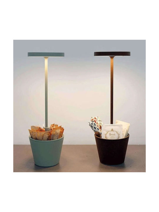 Zafferano Poldina Reverso Lampă De Masă LED Pentru Exterior 2.3W IP54 Gri