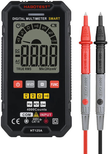 Habotest Digitales Multimeter mit AC / DC / Widerstandsmessung HT125A