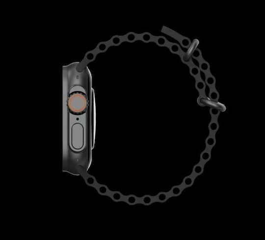 X8 Ultra Smartwatch με Παλμογράφο (Μαύρο)