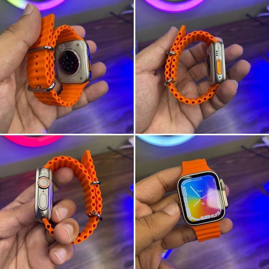 X8 Ultra Smartwatch με Παλμογράφο (Μαύρο)