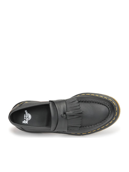 Adrian Virginia Δερμάτινα Γυναικεία Loafers σε Μαύρο Χρώμα