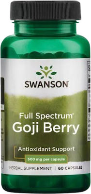 Swanson Full Spectrum Goji Berry (Wolfberry) 500mg 60 κάψουλες