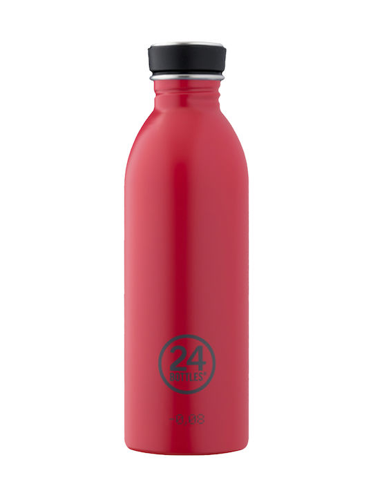 24Bottles Urban Ανοξείδωτο Παγούρι 500ml Κόκκινο