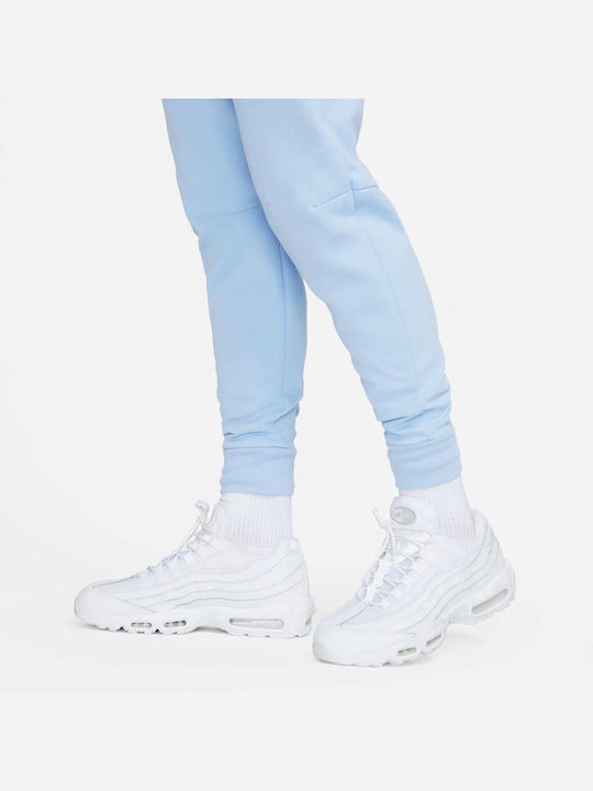 Sportswear Tech Fleece Παντελόνι Φόρμας με Λάστιχο Γαλάζιο