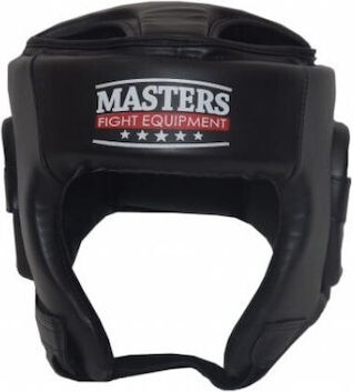 Sport Masters KTOPPU Κάσκα Πυγμαχίας Ενηλίκων Aνοιχτού Τύπου από Συνθετικό Δέρμα Μαύρη