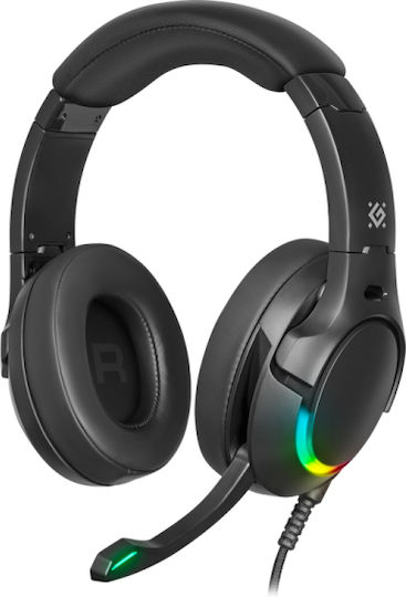 Defender Galaxy Pro Over Ear Gaming Headset cu conexiune USB Negru