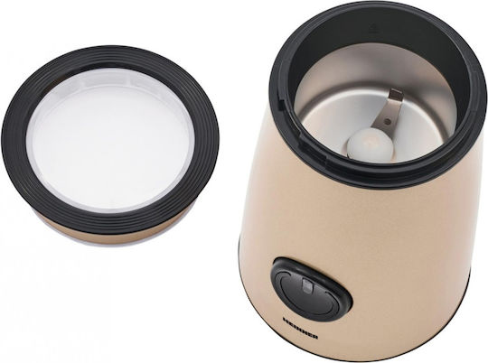 Heinner Râșniță electrică pentru cafea 150W cu capacitate de boabe 50gr Auriu