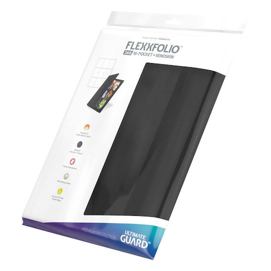 Ultimate Guard Flexxfolio 360 18-Pocket Binder 9-Pocket Standard Size Black UGD010202