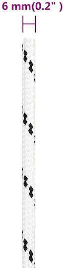 vidaXL Rope Twisted 6mm White