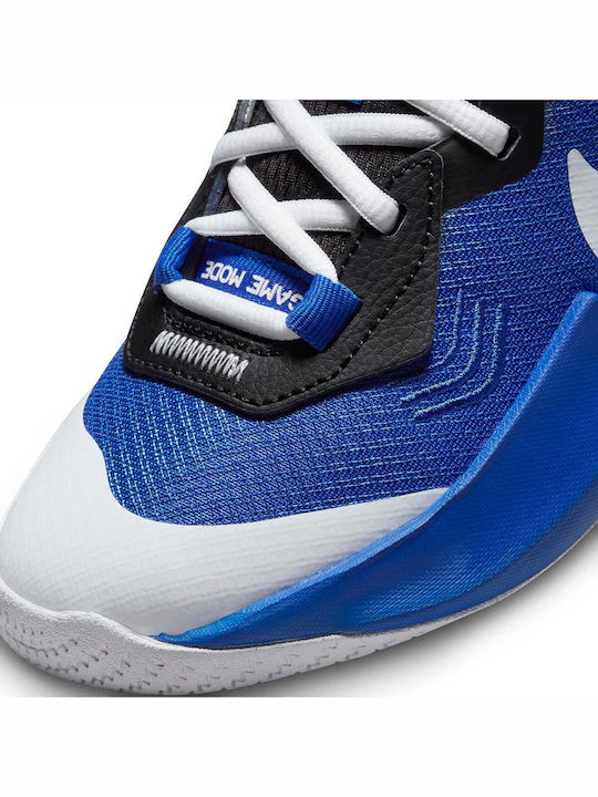 Zoom Crossover Kinder Sportschuhe Basketball mit Schnürsenkeln Blau