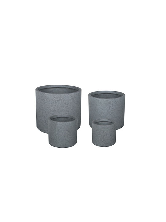 Supergreens Flower Pot 37x32cm Grey C-7960-8