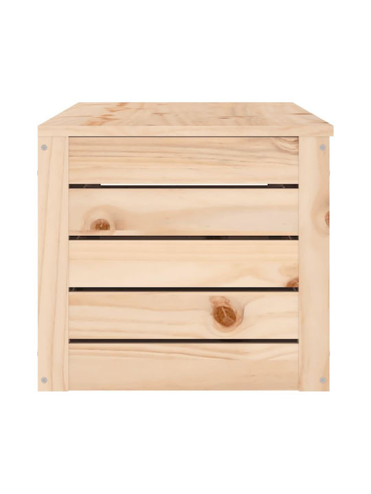 vidaXL Декоративна куфар Дърво Кафяв 109x36.5x33бр