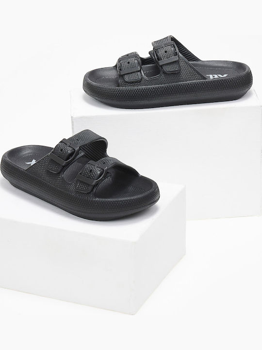 Women's Flat Sandals Anatomic Flatforms in Black Color