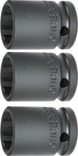 Force Socket Pneumatic Phillips with Square Drive 1/2" Diameter 13mm