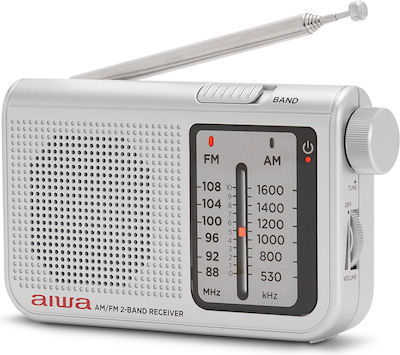 Aiwa RS-55 Radio de buzunar Cu baterie Argint