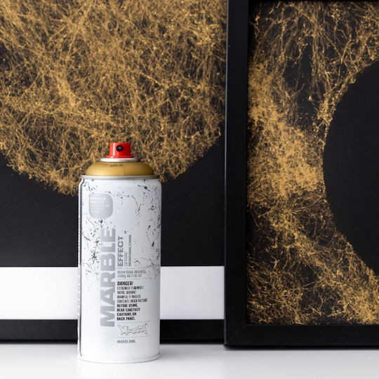Montana Cans Spray Farbe Marble Effect Silber 400ml