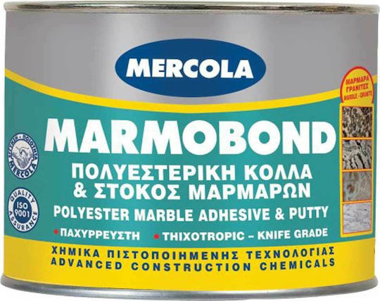 Mercola Marmobond Στόκος Γενικής Χρήσης Πολυεστερικός Κόλλα Μαρμάρων Μπεζ 500gr