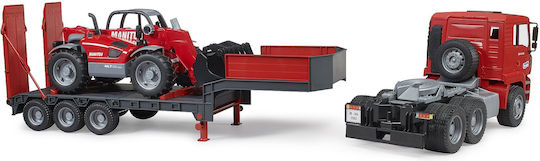 Bruder Trailer and Manitou Telehandler Φορτηγό 1:16 για 3+ Ετών