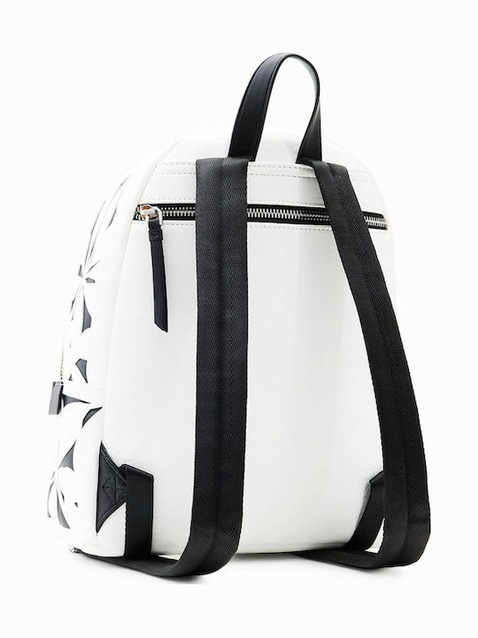 Die-cut Flowers Damentasche Rucksack Weiß