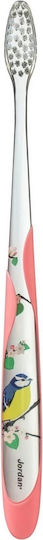 Jordan Individual Reach Manual Toothbrush Soft Pink Birdie 1pcs