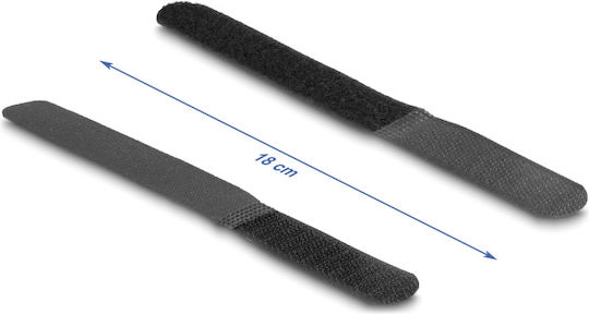 DeLock DeLock Cable Ties 180mm x 20mm in Black Colour (10 pcs) 19110