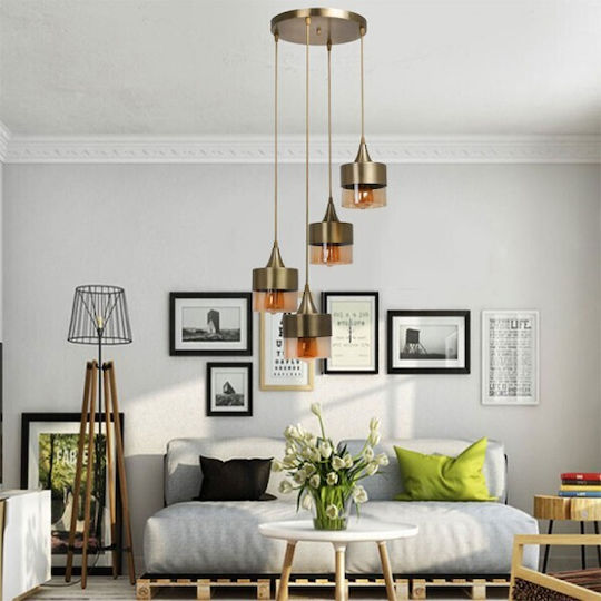 Pakketo PWL-1197 Ceiling Light Bronze 30x30x65cm Pakketo PWL-1197 Ceiling Light Bronze 30x30x65cm