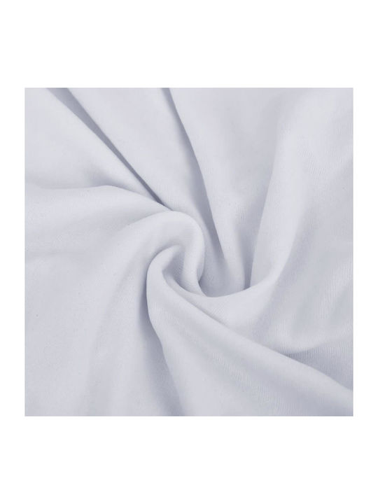 vidaXL Elastic Cover for Three Seater Sofa White 1pcs 332950