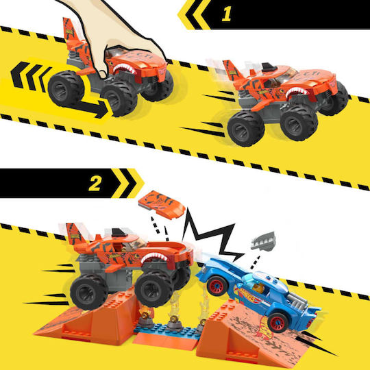 Mega Bloks Τουβλάκια Smash n Crash Tiger Shark για 5+ Ετών 245τμχ