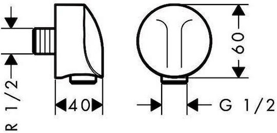 Hansgrohe 27454000 Ανταλλακτική Παροχή Νερού