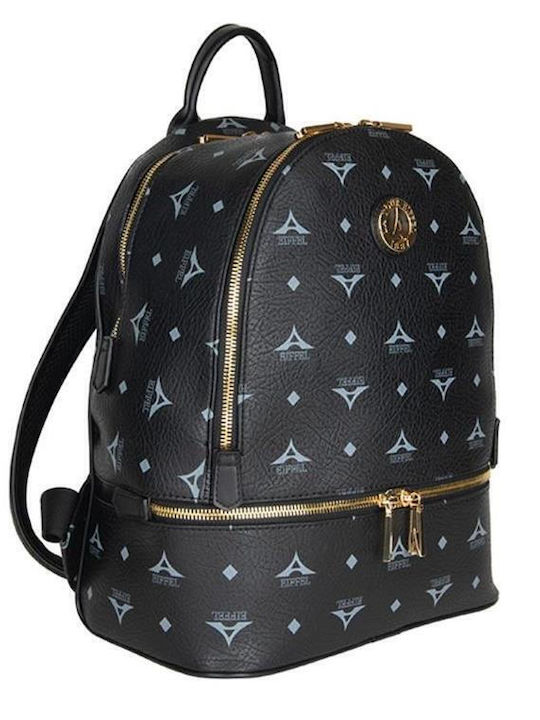 Leather Women's Bag Backpack Black