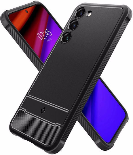 Spigen Rugged Armor Back Cover Silicon 2mm negru mat (Galaxy S23+)