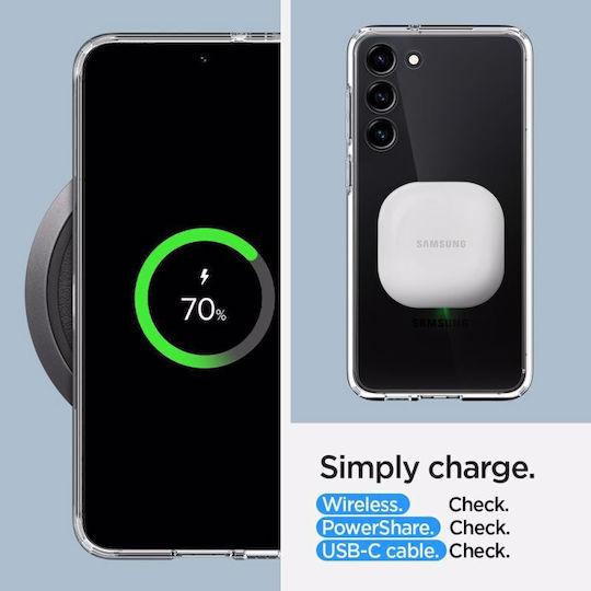 Spigen Ultra Hybrid Umschlag Rückseite Kunststoff 2mm Crystal Clear (Galaxy S23)
