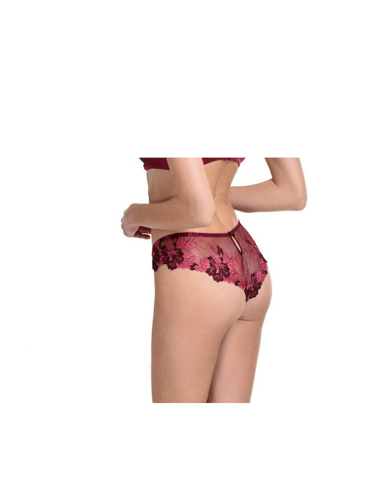 Miss Rosy Women's Brazil with Lace Burgundy