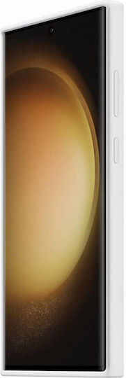 Samsung Silicone Grip Back Cover Silicon Alb (Galaxy S23 Ultra)