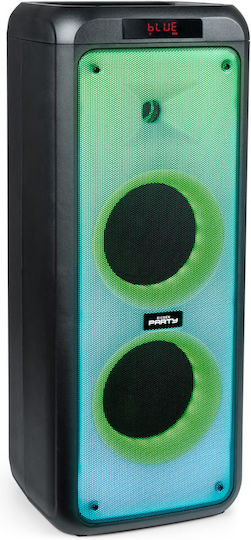 Karaoke-Lautsprecher mit Kabelgebundenen Mikrofonen Party Box XL Schwarz