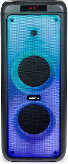 Karaoke-Lautsprecher mit Kabelgebundenen Mikrofonen Party Box XL Schwarz