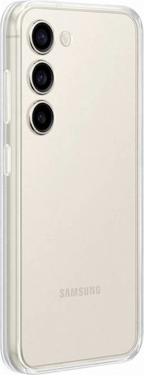 Samsung Back Cover Σιλικόνης με Υποδοχή για Κάρτες Λευκό (Galaxy S23)