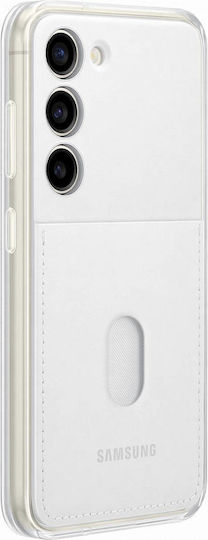 Samsung Back Cover Σιλικόνης με Υποδοχή για Κάρτες Λευκό (Galaxy S23)
